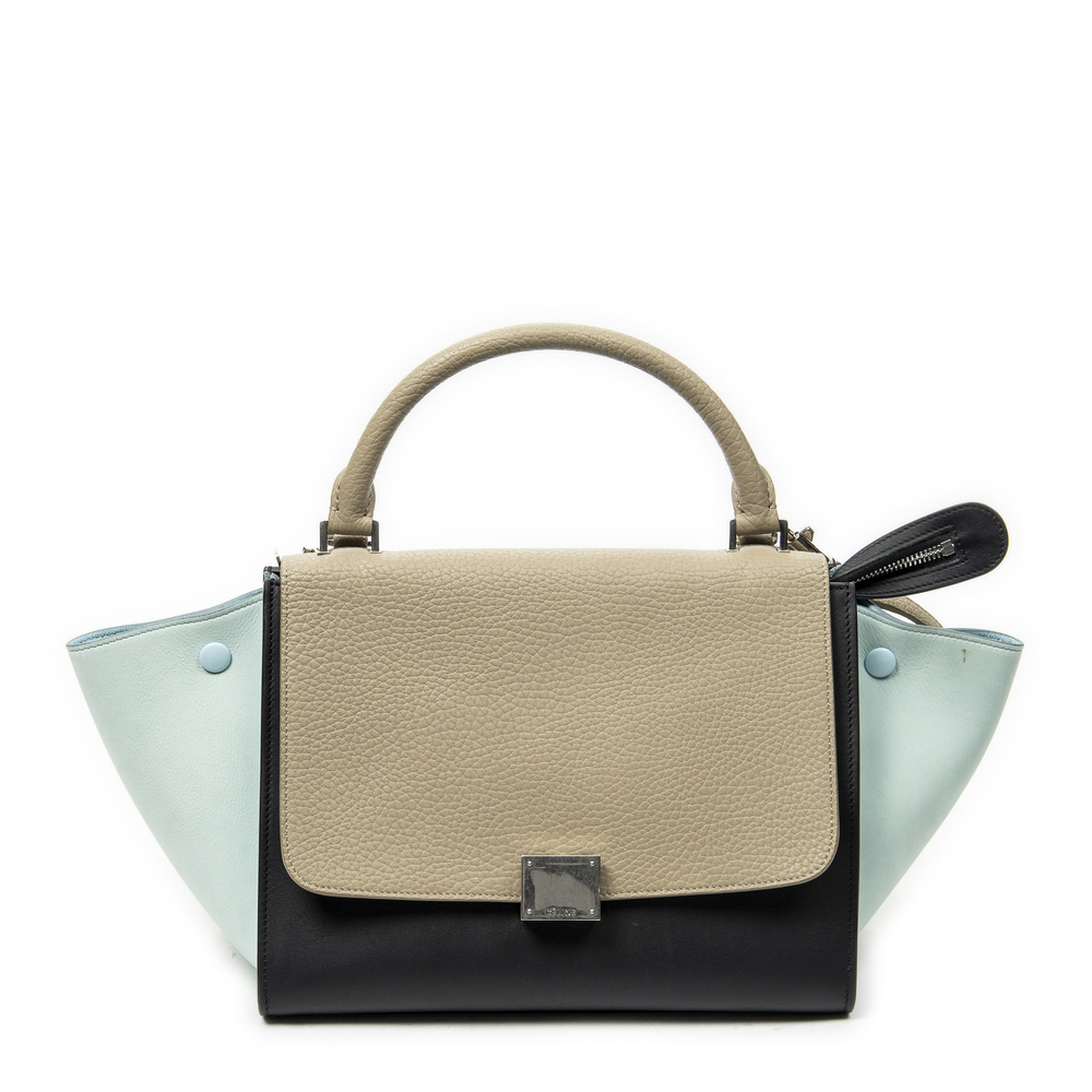 Celine Small Tricolor Trapeze